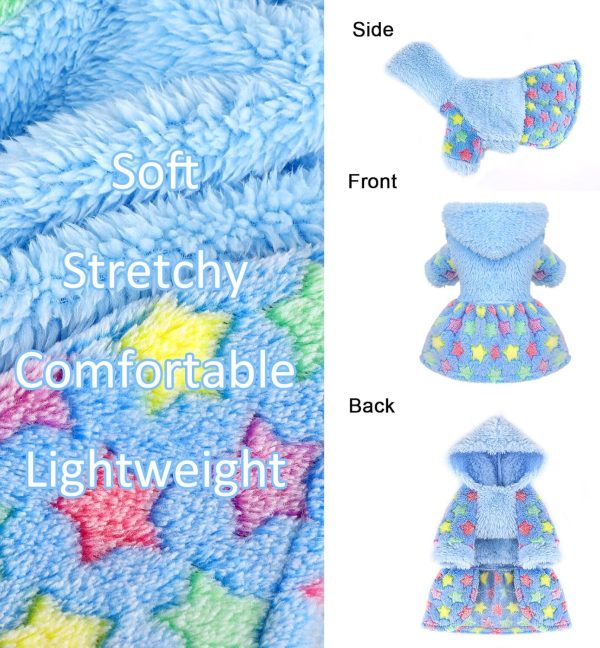 Dog Hoodie Sweater Winter Dog Clothes for Small Dogs Boy Girl Pet Sweater Dress for Dogs Cold Weather Coats Fall Puppy Sweatshirt Chihuahua Yorkie Cat Sweater Costumes