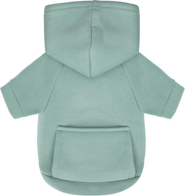 Winter Dog Hoodie with Pockets - Solid Color Polycotton Sweatshirt for Small, Medium, and Large Dogs - Soft, Warm, Cozy Pet Clothing for Cold Weather - Ideal for Outdoor Walks.Cyan Blue-M