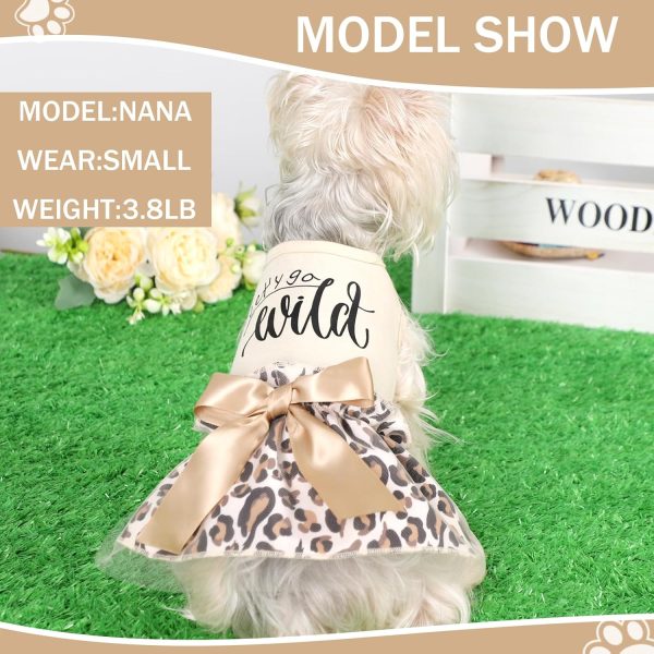 Dog Dress for Small Dogs, Puppy Costume Clothes Girls Pet Clothing Outfit