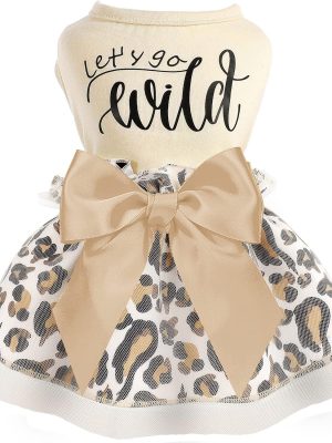 Dog Dress for Small Dogs, Puppy Costume Clothes Girls Pet Clothing Outfit