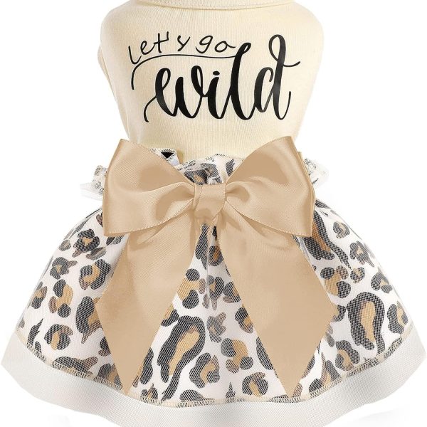 Dog Dress for Small Dogs, Puppy Costume Clothes Girls Pet Clothing Outfit