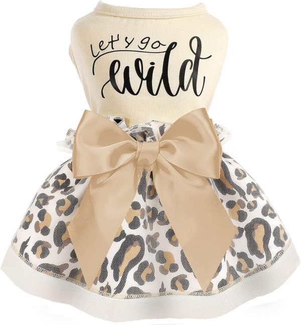 Dog Dress for Small Dogs, Puppy Costume Clothes Girls Pet Clothing Outfit